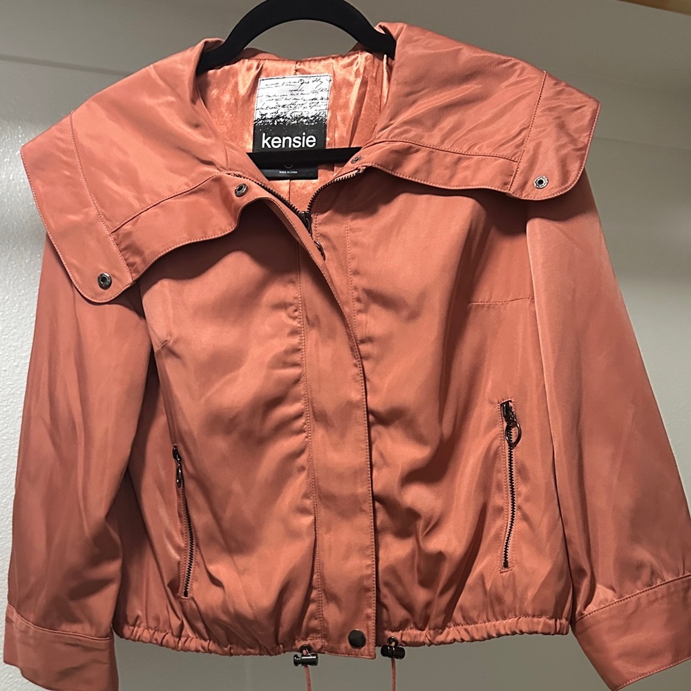 Kensie Women's Utility Jacket in Rust Orange